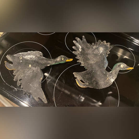Vintage Resin Mallard Ducks On Flight Wall Hanging Decor 3D - Picture 6 of 6